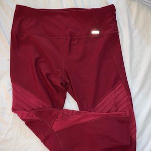 Red Athletic Leggings